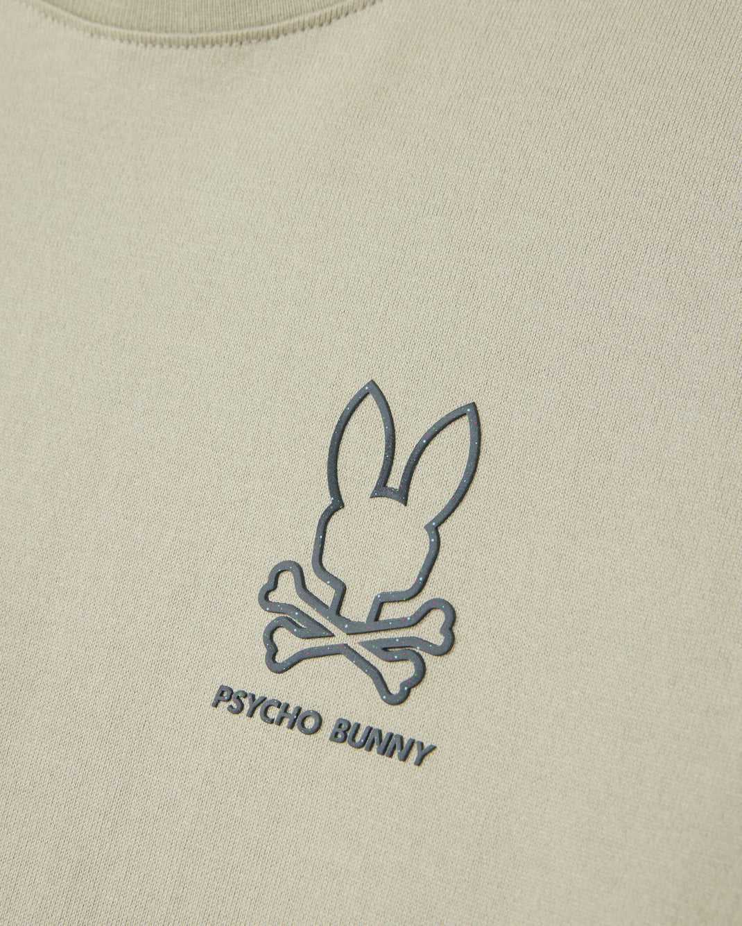 Tees Psycho Bunny Barrett Relaxed Fit Tee Seagrass Homme | LDT-63980756